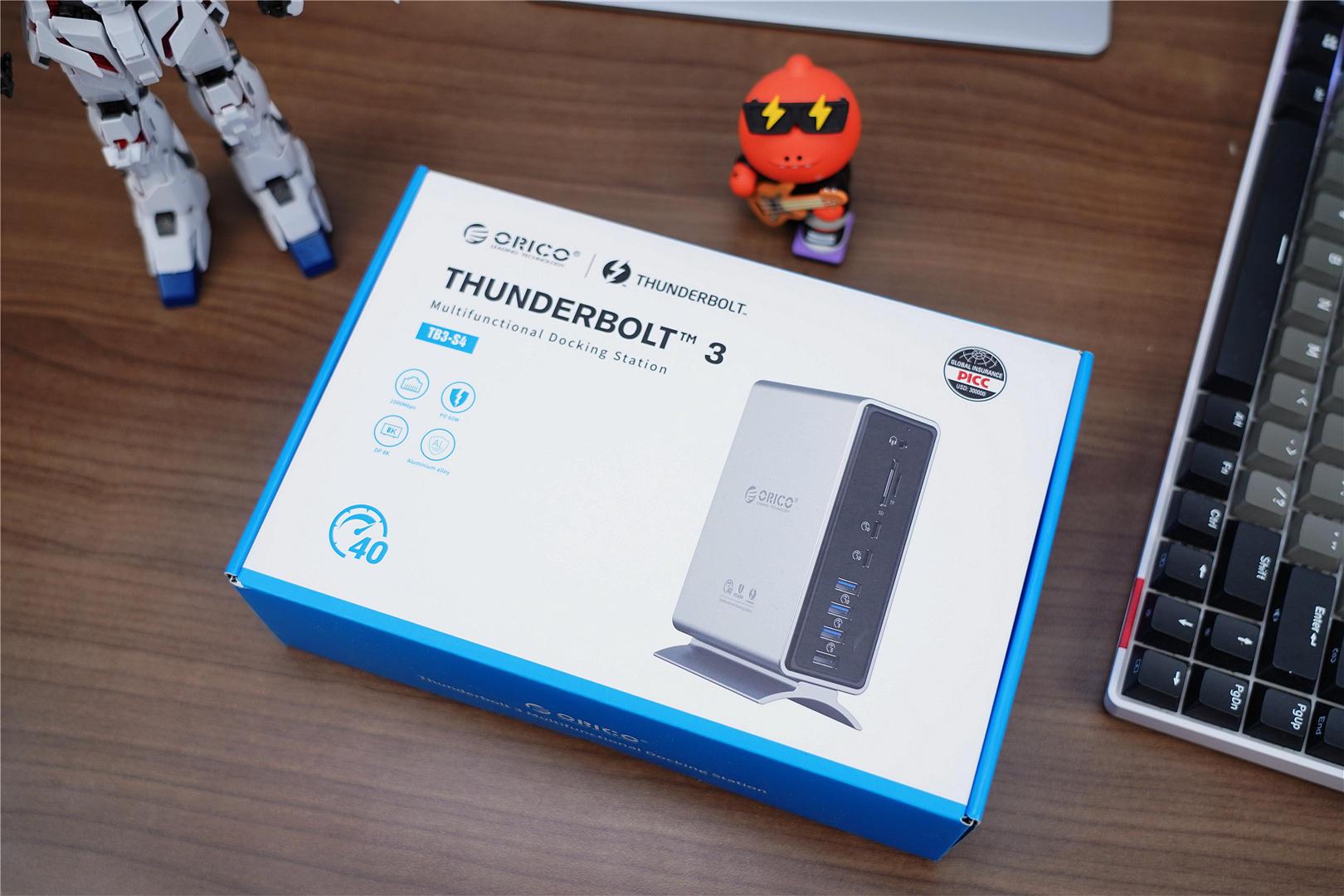 USB|支持雷电3，你要的扩展坞它来了，ORICO TB3-S4雷电3扩展坞分享！