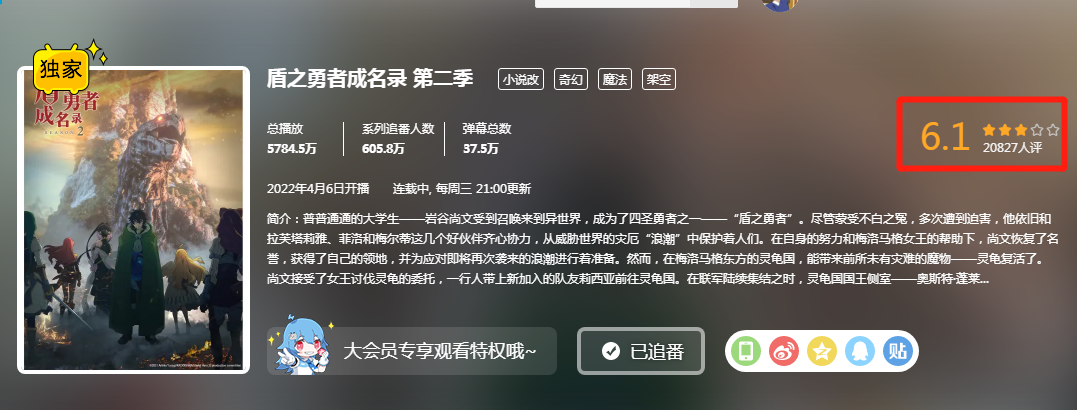 盾之勇者成名录|拉芙塔莉雅成为刀之勇者，剧情魔改再惹争议，评分降至及格线