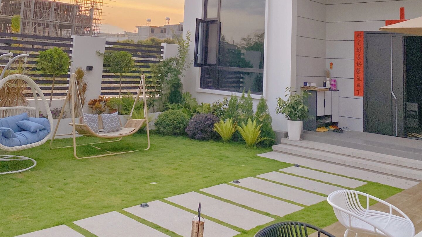 花17万，改造农村自建房150㎡庭院花园，入住三个月，感觉太值了