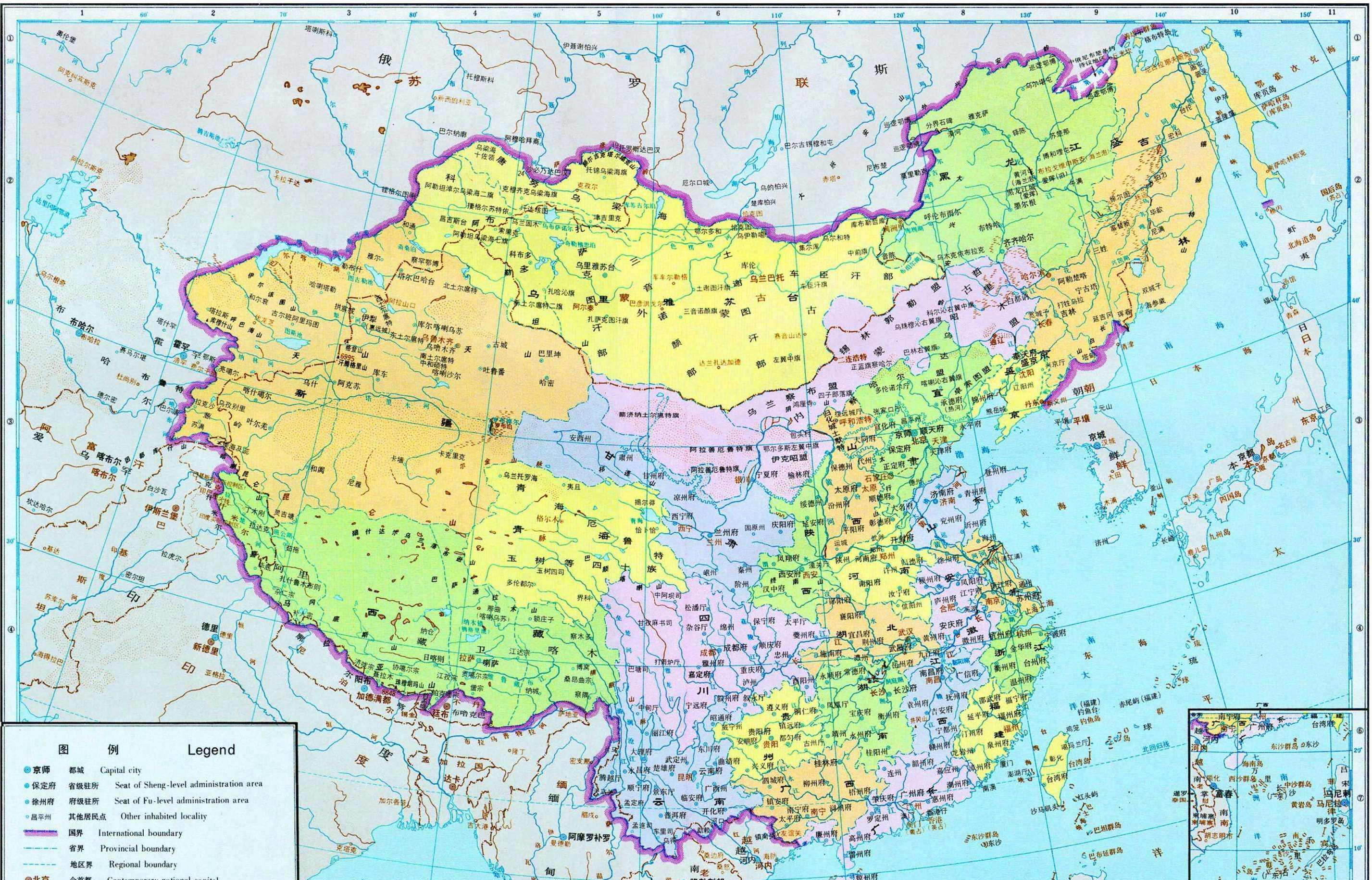 清朝奠定了现代中国的版图