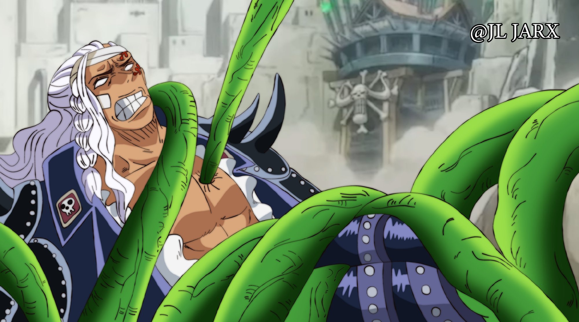 奎因|海贼王：绿牛为何能轻松击败三灾？难道大将的实力真的碾压皇副吗