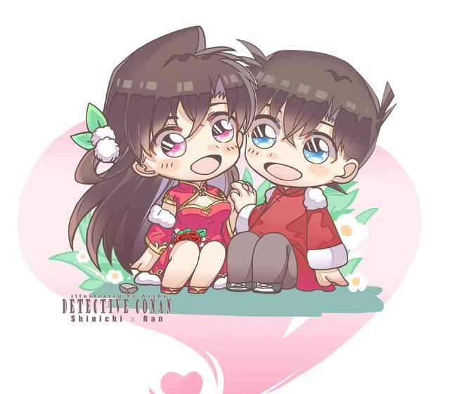 名侦探柯南|名侦探柯南：新一小兰不同风格的甜蜜日常，糖分大输出，太好磕了