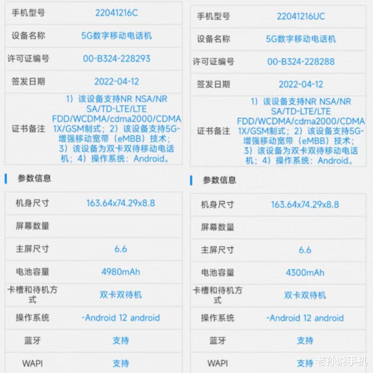 电池|红米Note12入网：6.6英寸屏幕，4300毫安电池+67W快充！