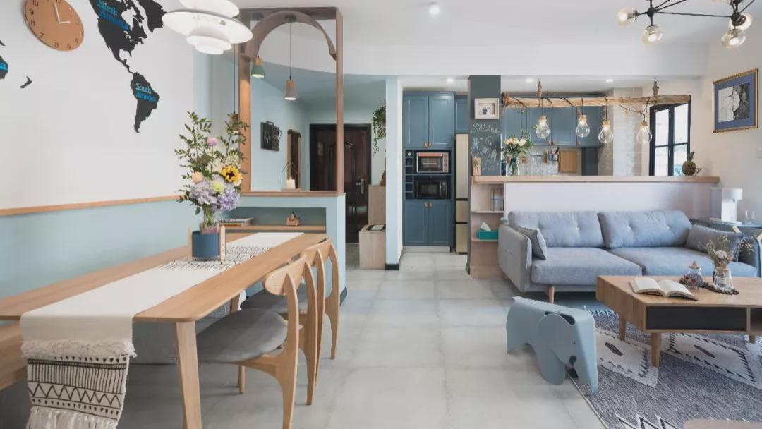 让人眼前一亮的现代空间，清新浪漫的家，第一次见这么好看的家