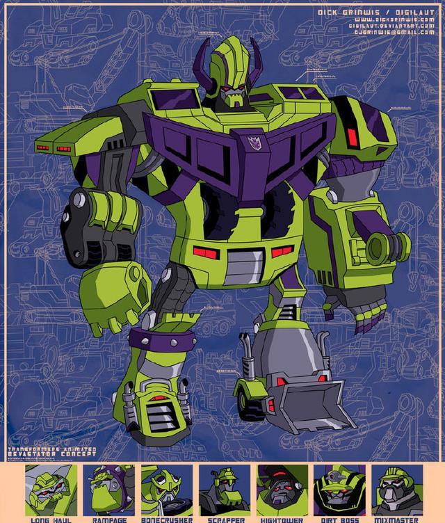 路飞|变形金刚08动画风大力神概念设计