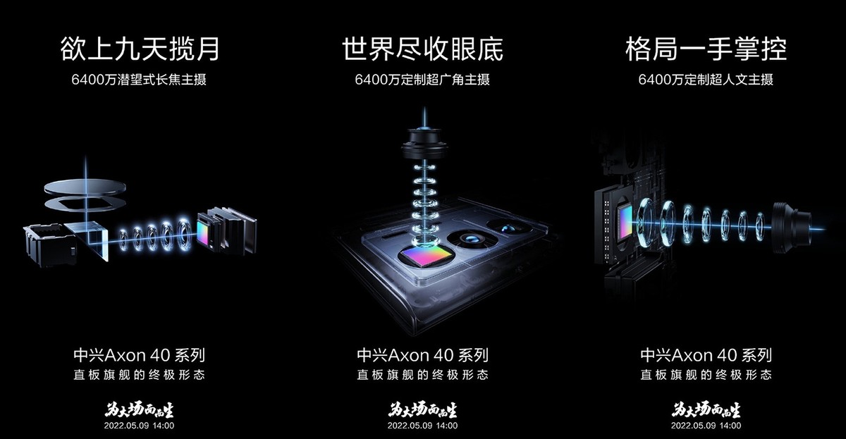 摄像头|中兴AXON40系列新卖点官宣！屏下摄像头、全系主摄，有骁龙870版