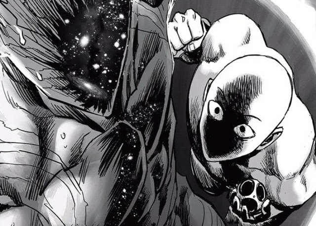 琦玉|一拳超人212话：琦玉宣称单手就可以打爆饿狼，最后却被人打喷血