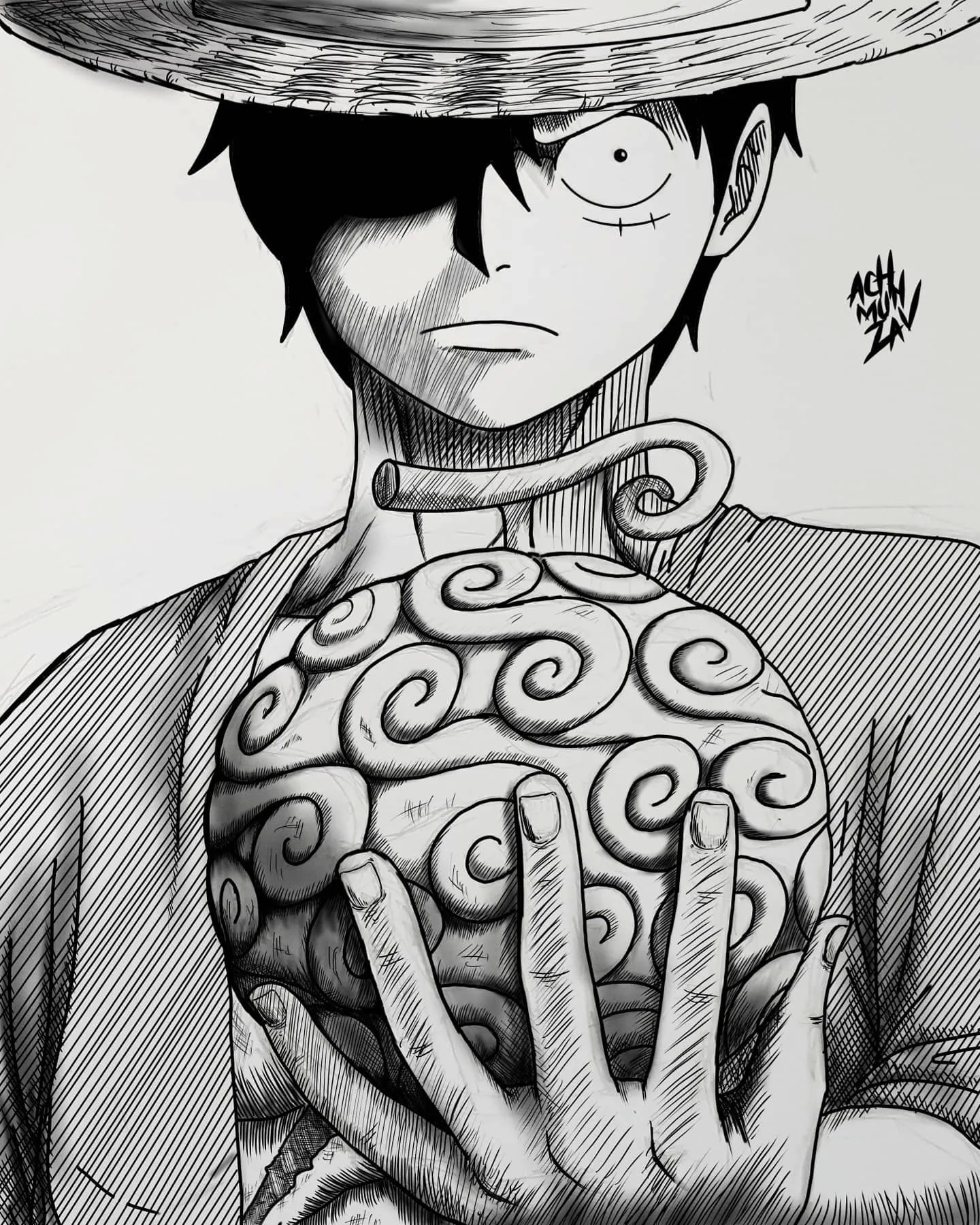 路飞|海贼王:能力者与恶魔果实的罕见合照!沙沙果实看起来扎嘴