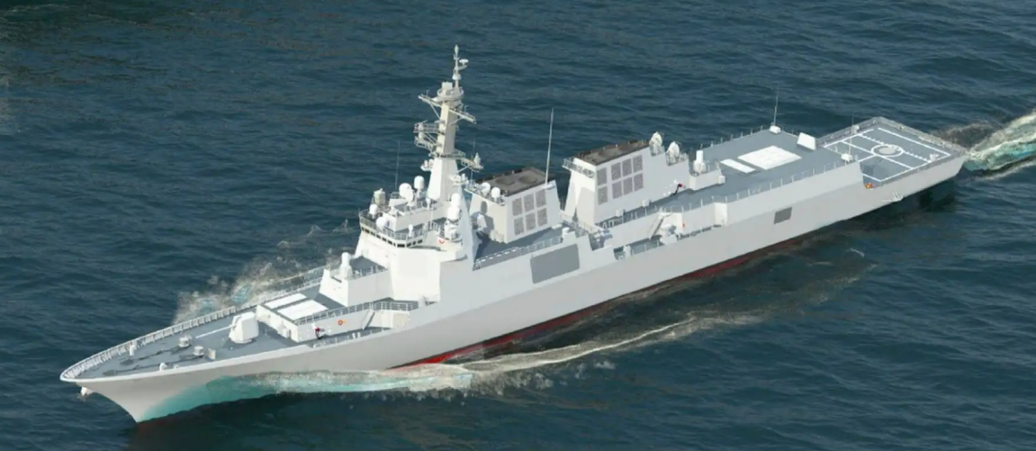 在海军各型兵器装备中，驱逐舰堪