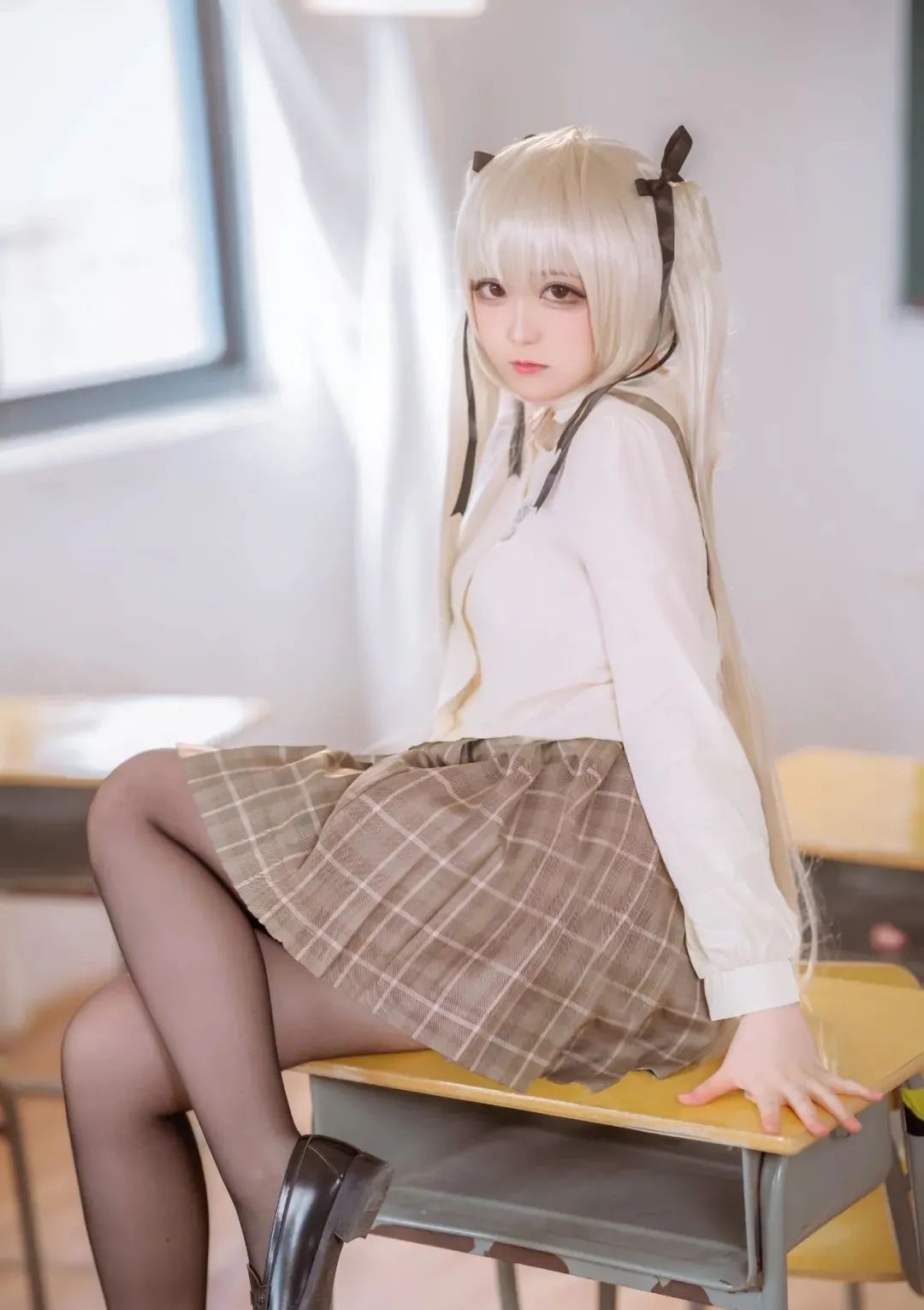 |cos：雙馬尾乖巧穹妹cos正片@小夜子