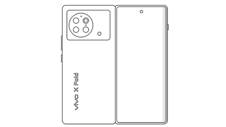vivo x|vivo X Fold折叠屏草图设计曝光 环形四摄没有侧边指纹开孔