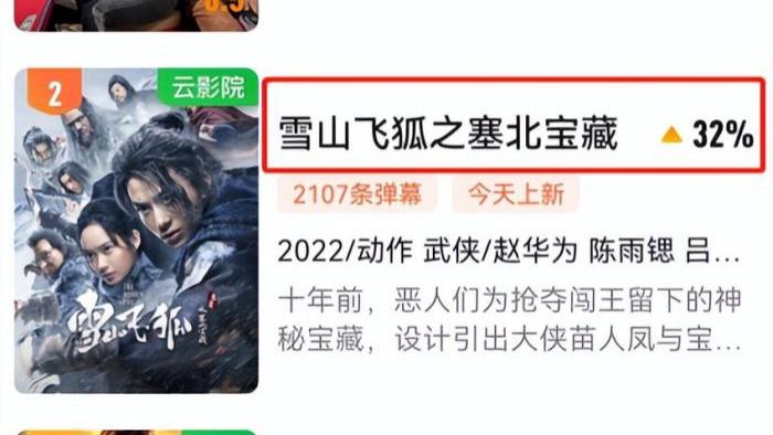 雪山飞狐|开播仅仅1小时，热度直逼第一，新《雪山飞狐》凭啥这么横？