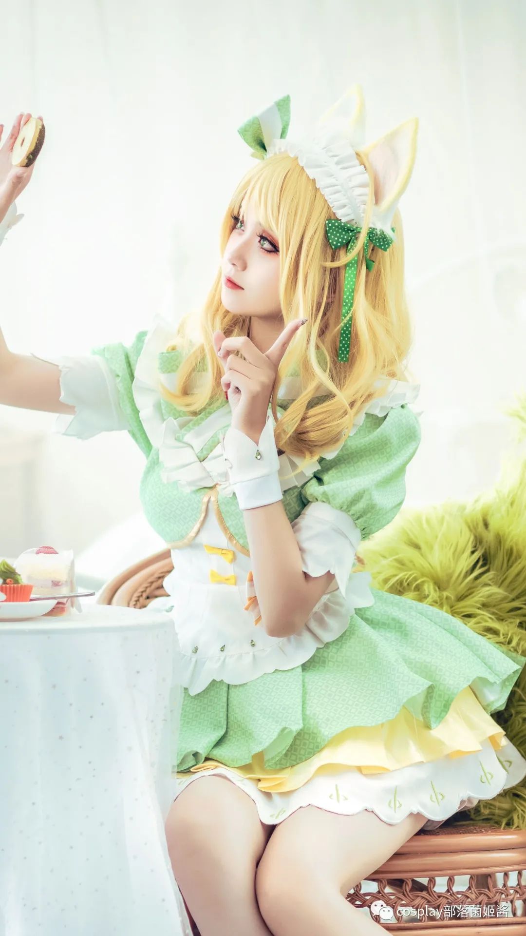 |cos：王者荣耀妲己抹茶甜心cos正片@秋楚楚