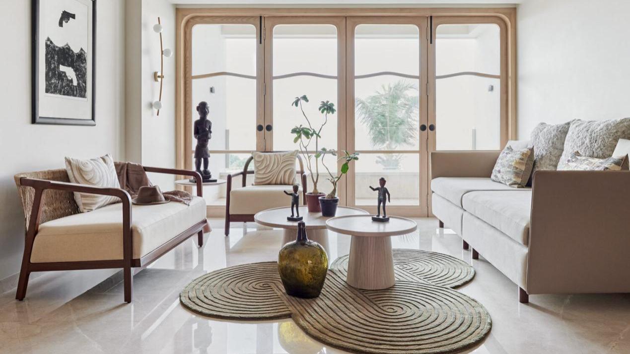 看了他家86㎡新房，才知道什么是随性，整屋米白搭配舒适又治愈