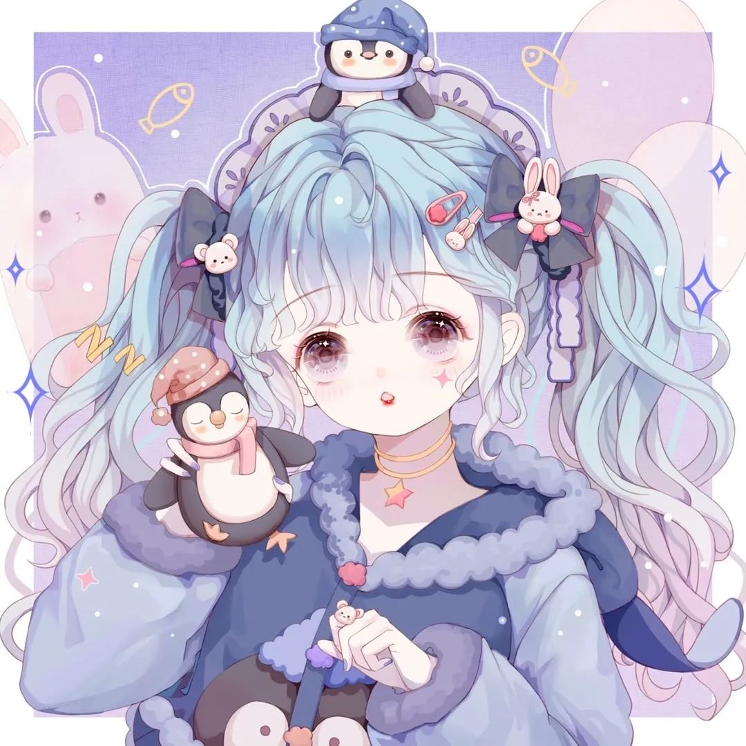 |动漫女生头像|爱总是在最深时,落下帷幕