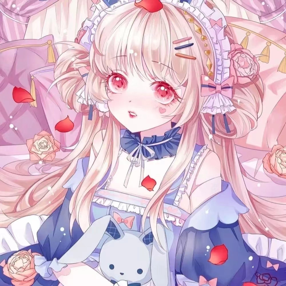 |蓝色系动漫女生头像|回忆掉进无边的大海，有些事便再也回不来了