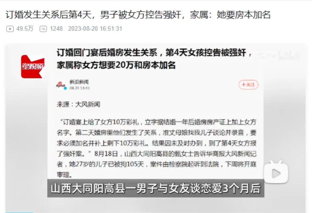 #张捷杂谈# 在特殊的日子，看到特殊的声音报道，现在男人很容易“被强奸犯”了，特