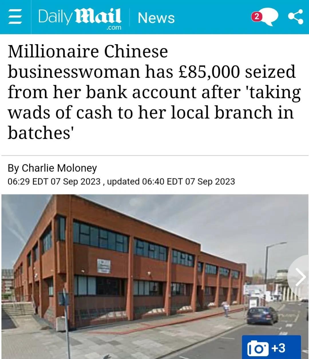 211女博士大厂高管卖房1200万移民英国，上百万资产却被英国警察没收！
近日，