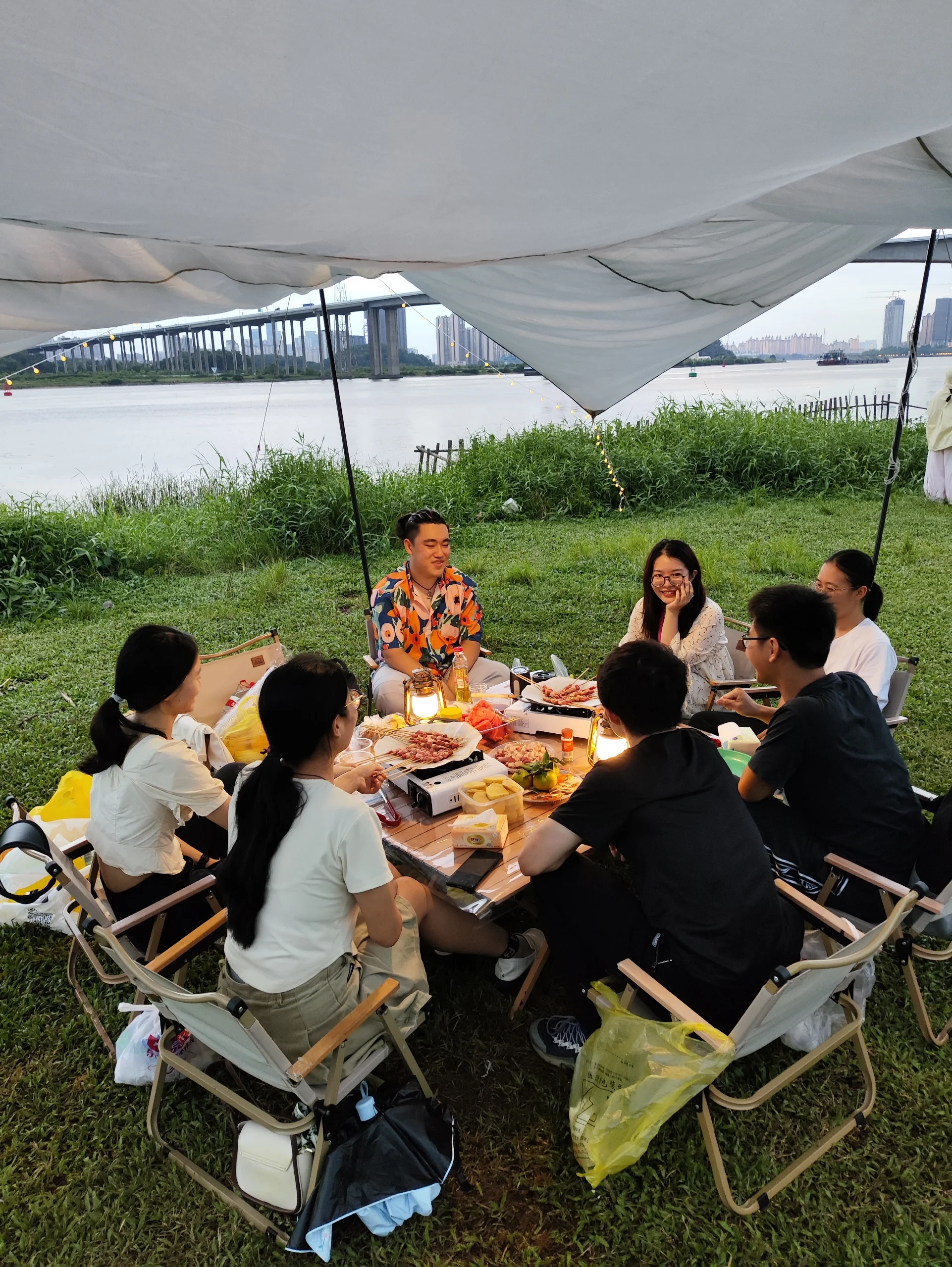 大学城露营百人团建、聚会烧烤、设备🉑租