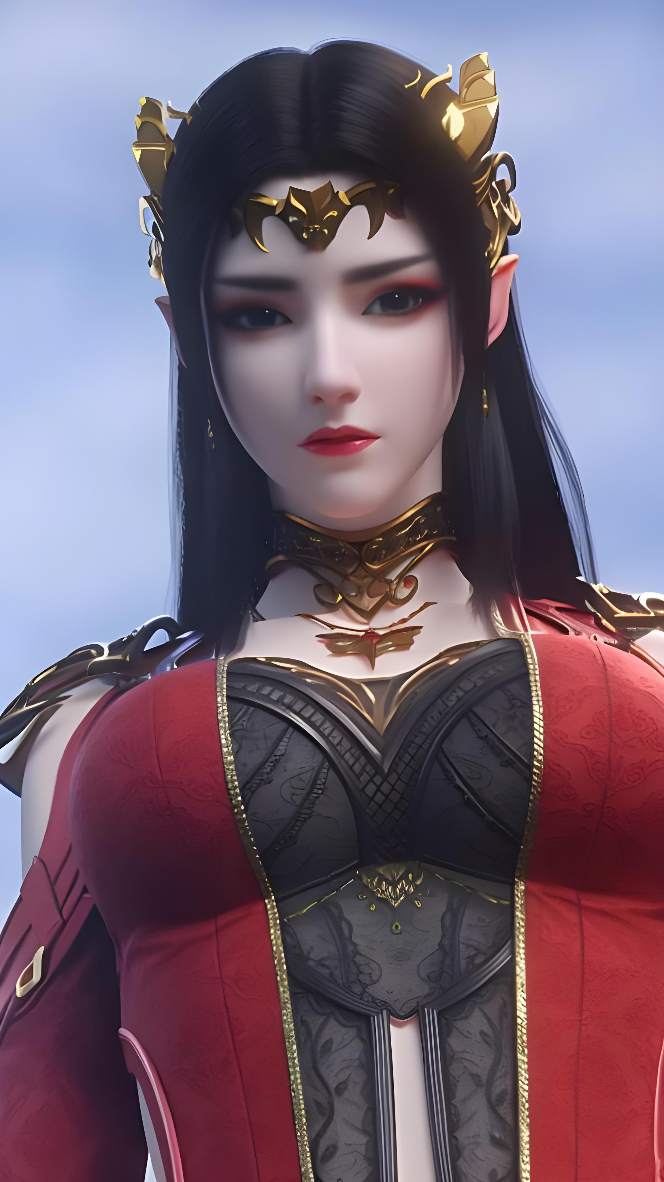 国漫女神｜《斗破苍穹》美杜莎女王AI精修手机壁纸：艳名与凶名闻名斗气大陆！