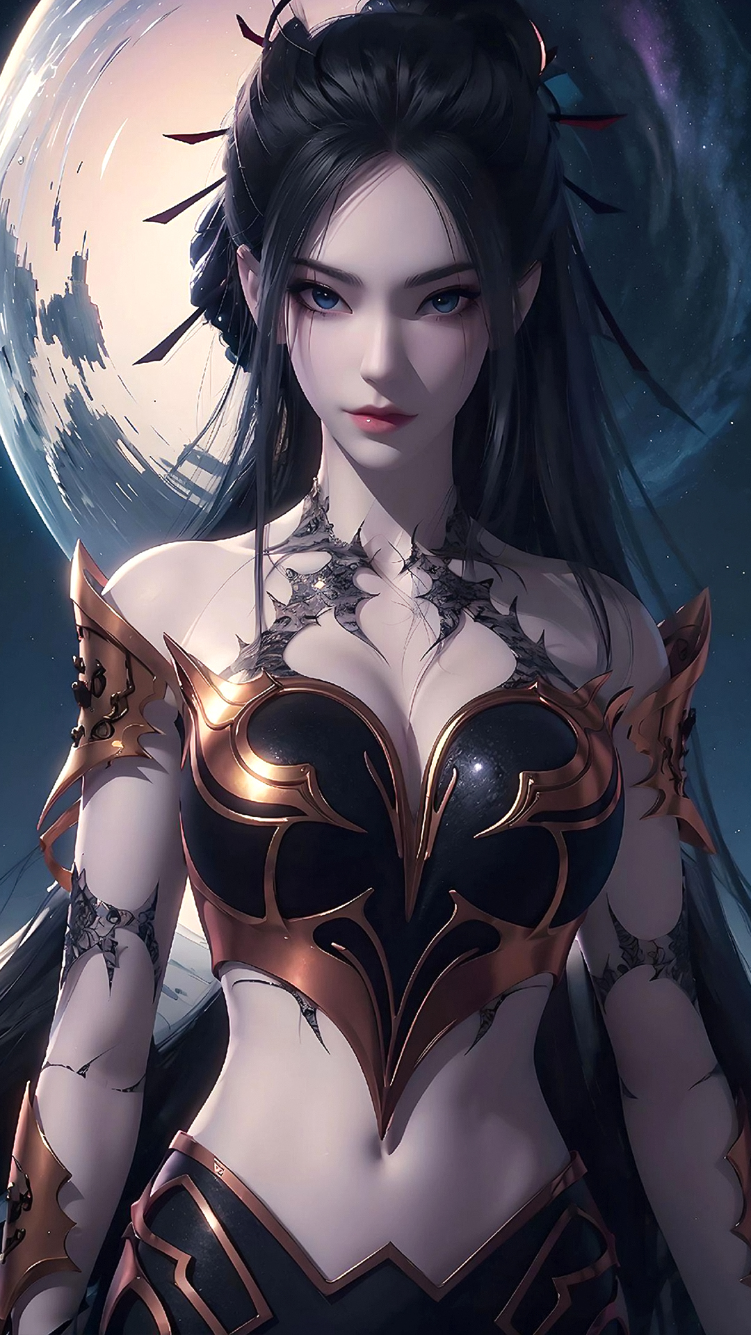 《天行九歌》国漫女神AI高清手机壁纸分享：焰灵姬来自百越，是百越太子天泽的手下！