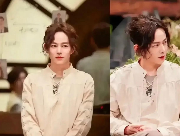 哇塞 何炅这造型也太美了吧，像个混血儿

