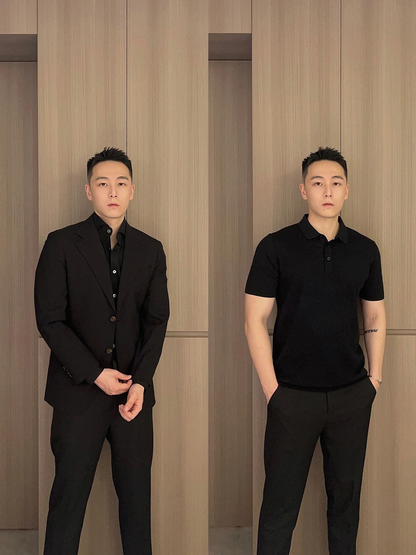 黑色系穿搭商务通勤vs轻熟简约风