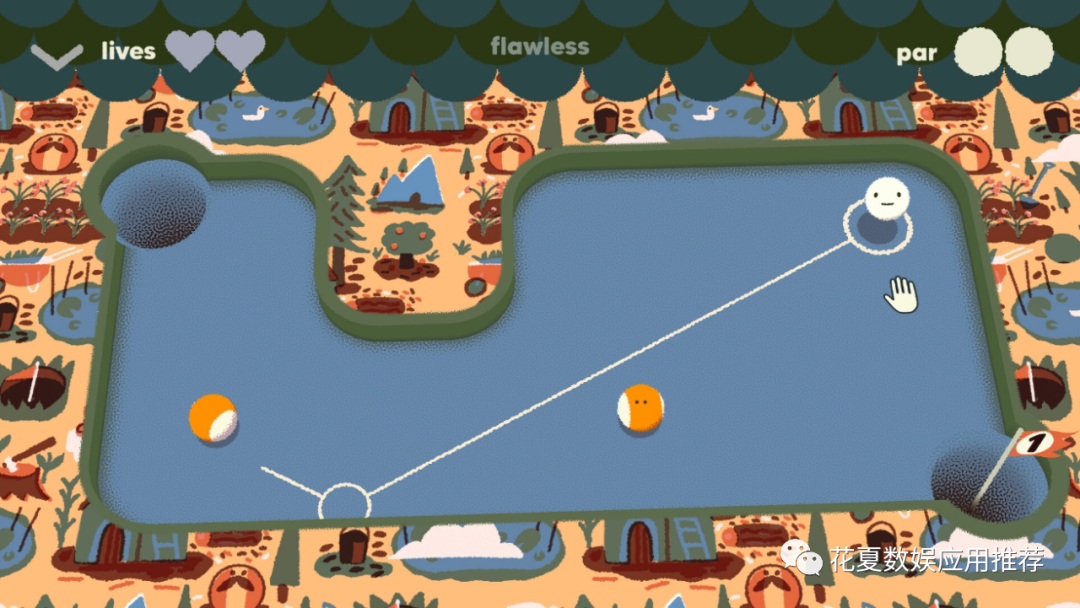 苹果iOS游戏分享: 「subpar pool」-休闲策略桌球游戏，制定最佳计划，在设定的射击次数内将球收入囊中