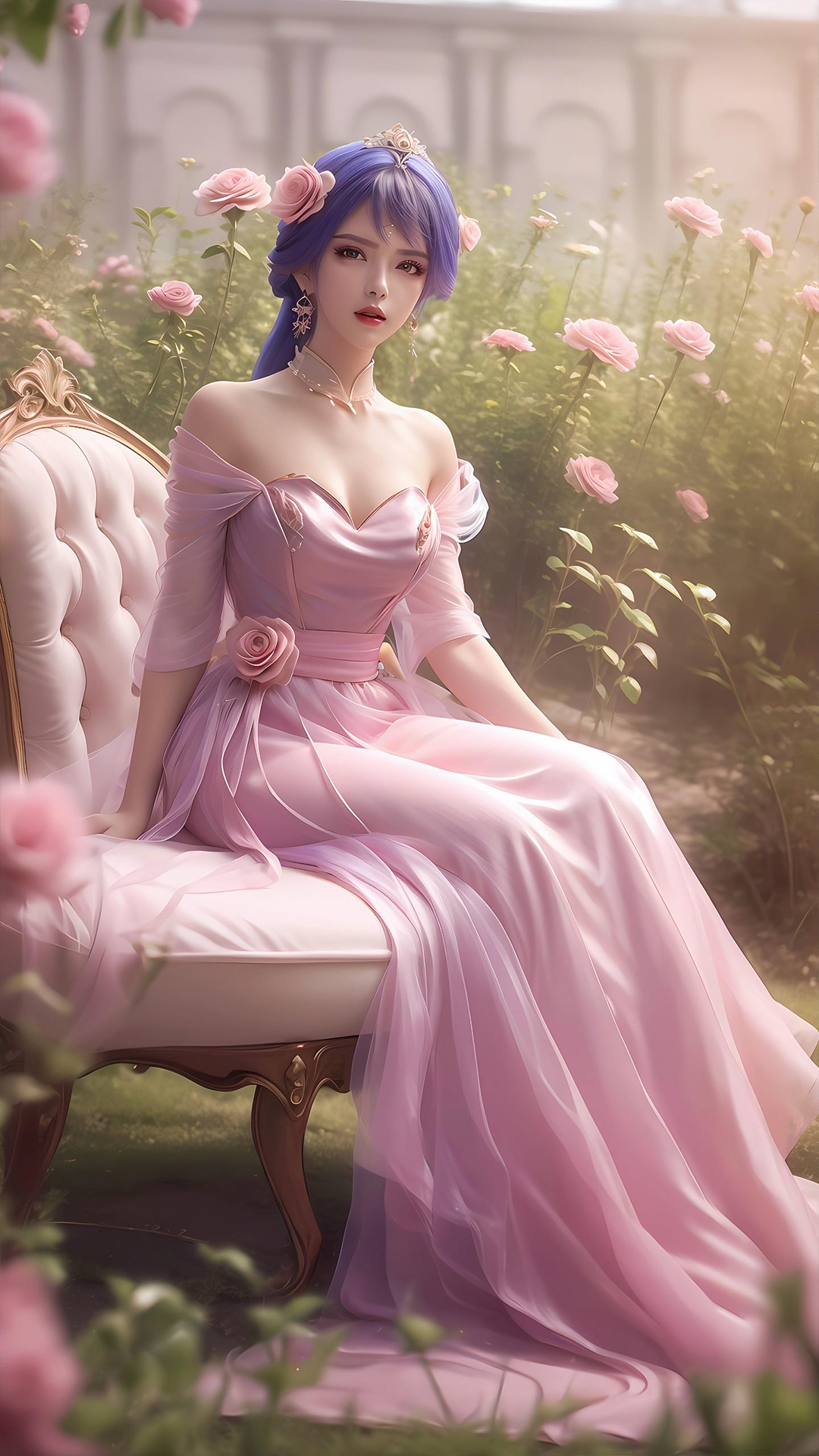 AI国漫美女｜《百炼成神》天穹长老高清手机壁纸：美艳反派，想要罗征死无全尸！