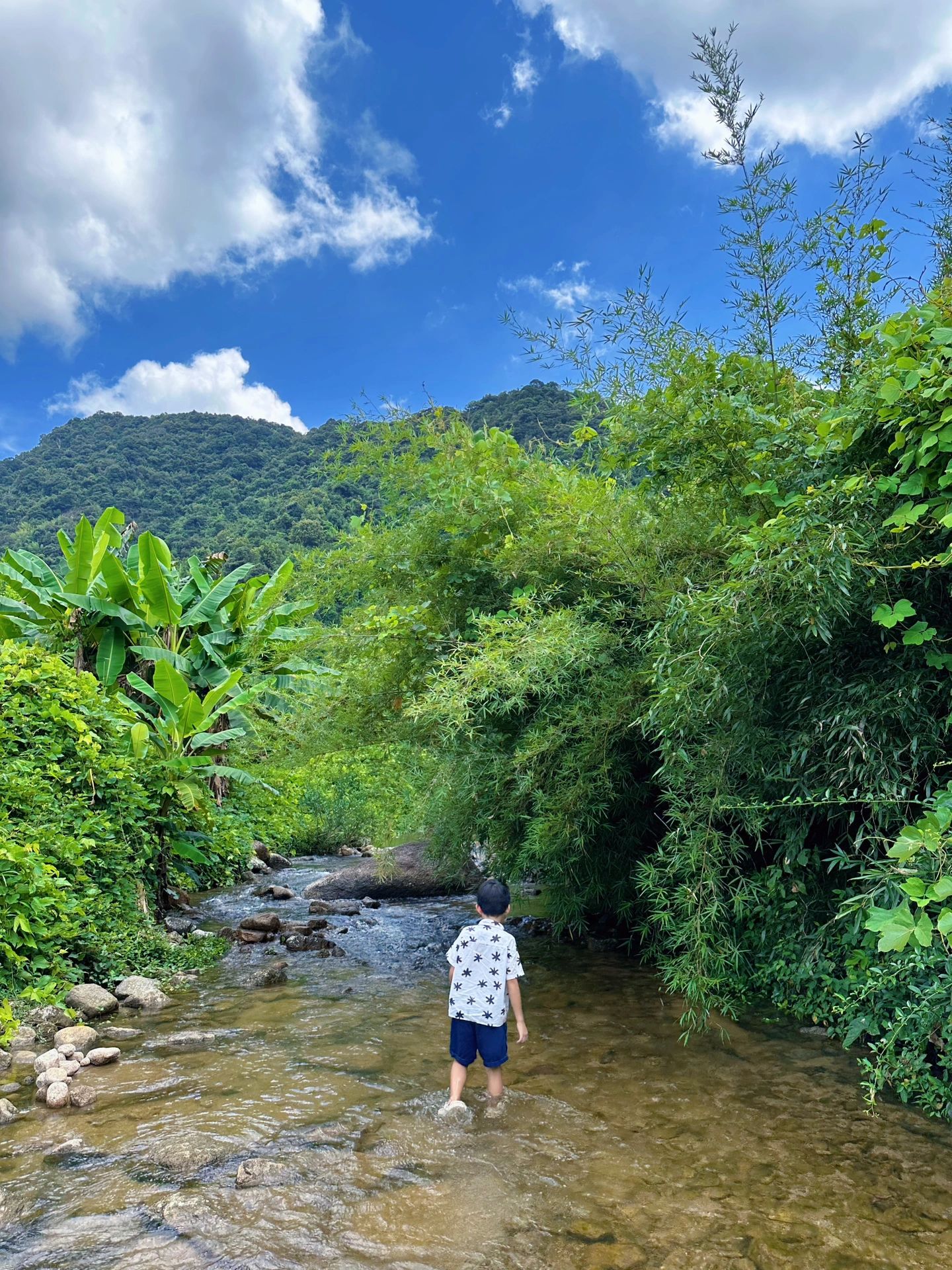 抓住夏天玩水的尾巴带孩子溯溪🐟抓鱼露营