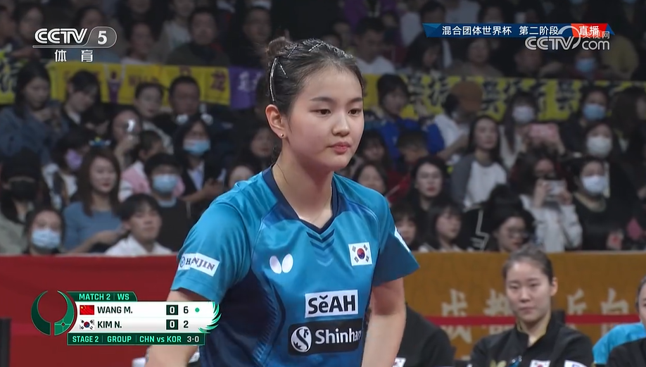 王曼昱真是越战越勇，状态越打越好，估计韩国的金娜英打完第一局之后，已经不想再进行