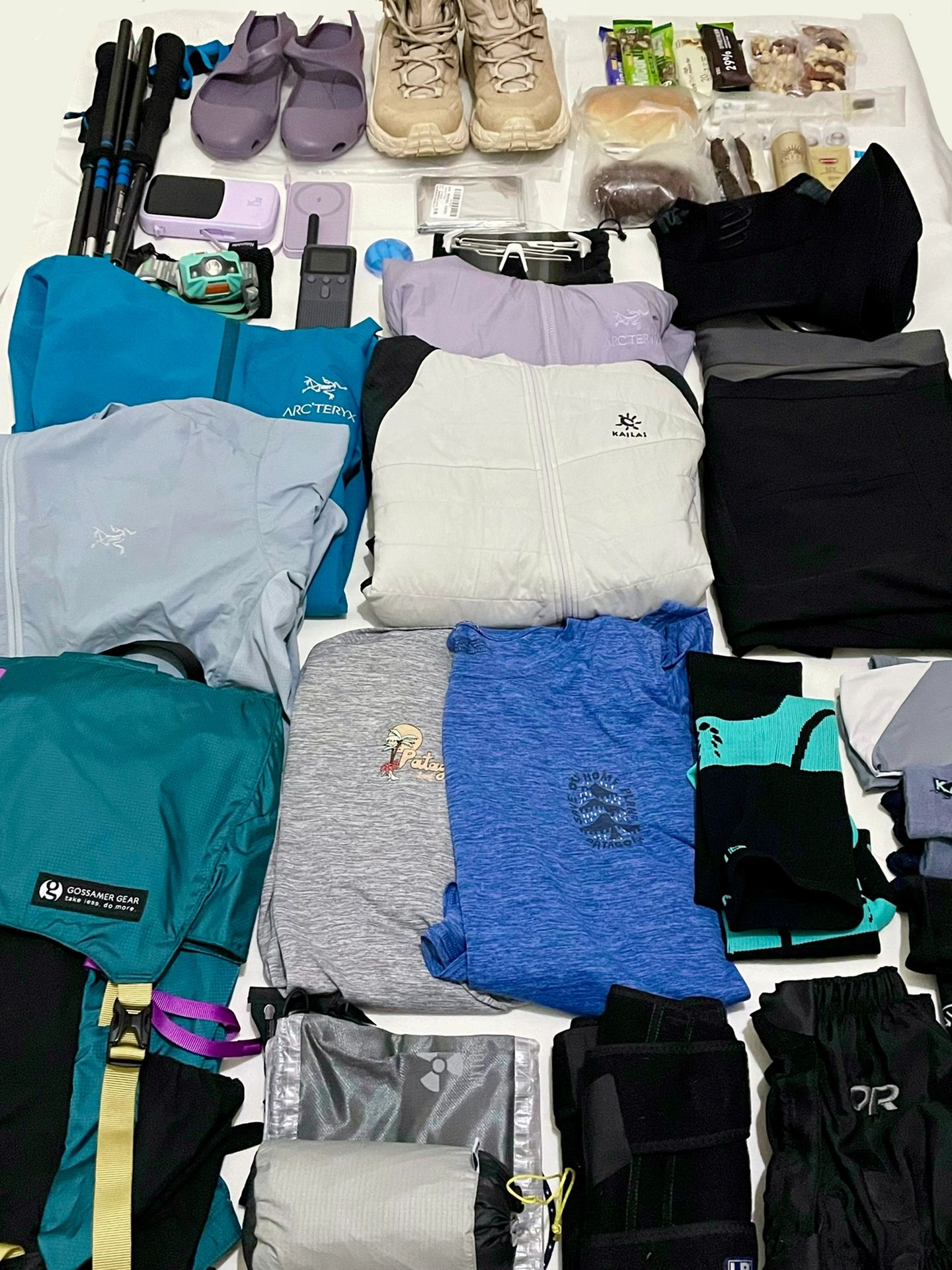 我个人简化后自己带的东西