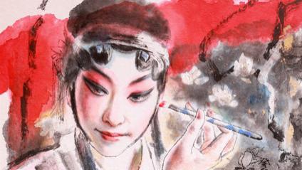 陈可之国画|《红尘入戏》