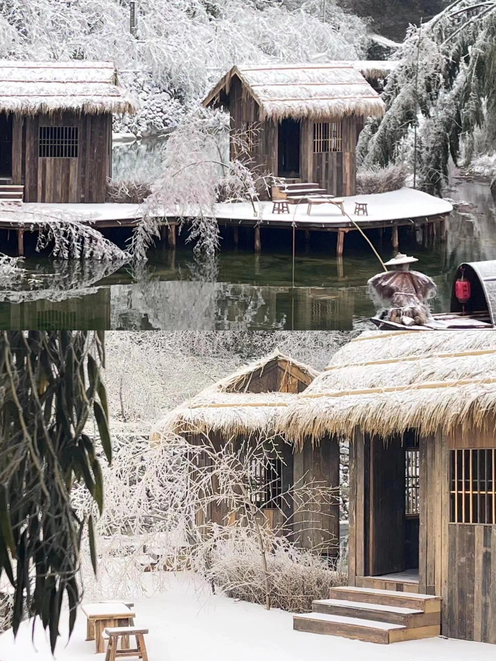 云冰山下雪了，广东就可以雾淞冰挂看个够