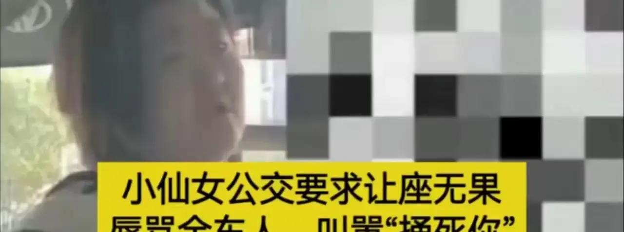 “我要捅你了”上海浦东，一名女孩上车后发现没有座位，便开始对其他乘客破口大骂，指