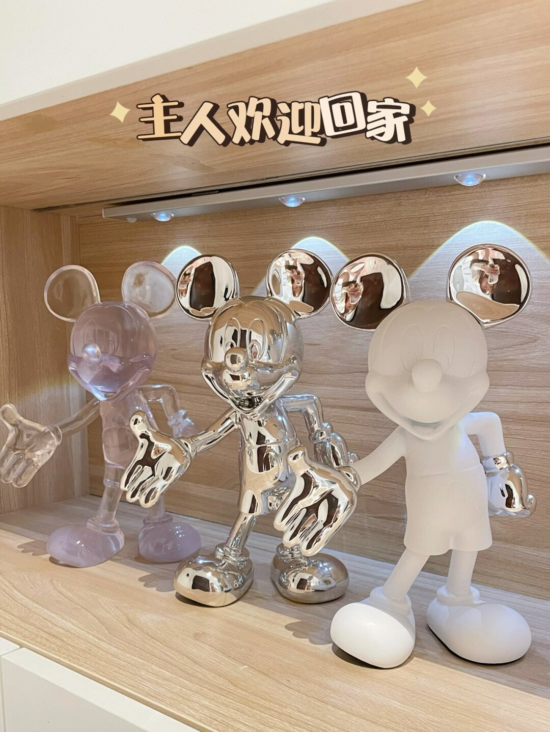 9命，这个米奇摆件太有仪式感了
回家的仪式感不能少，近期给入户玄关这里置办了可可