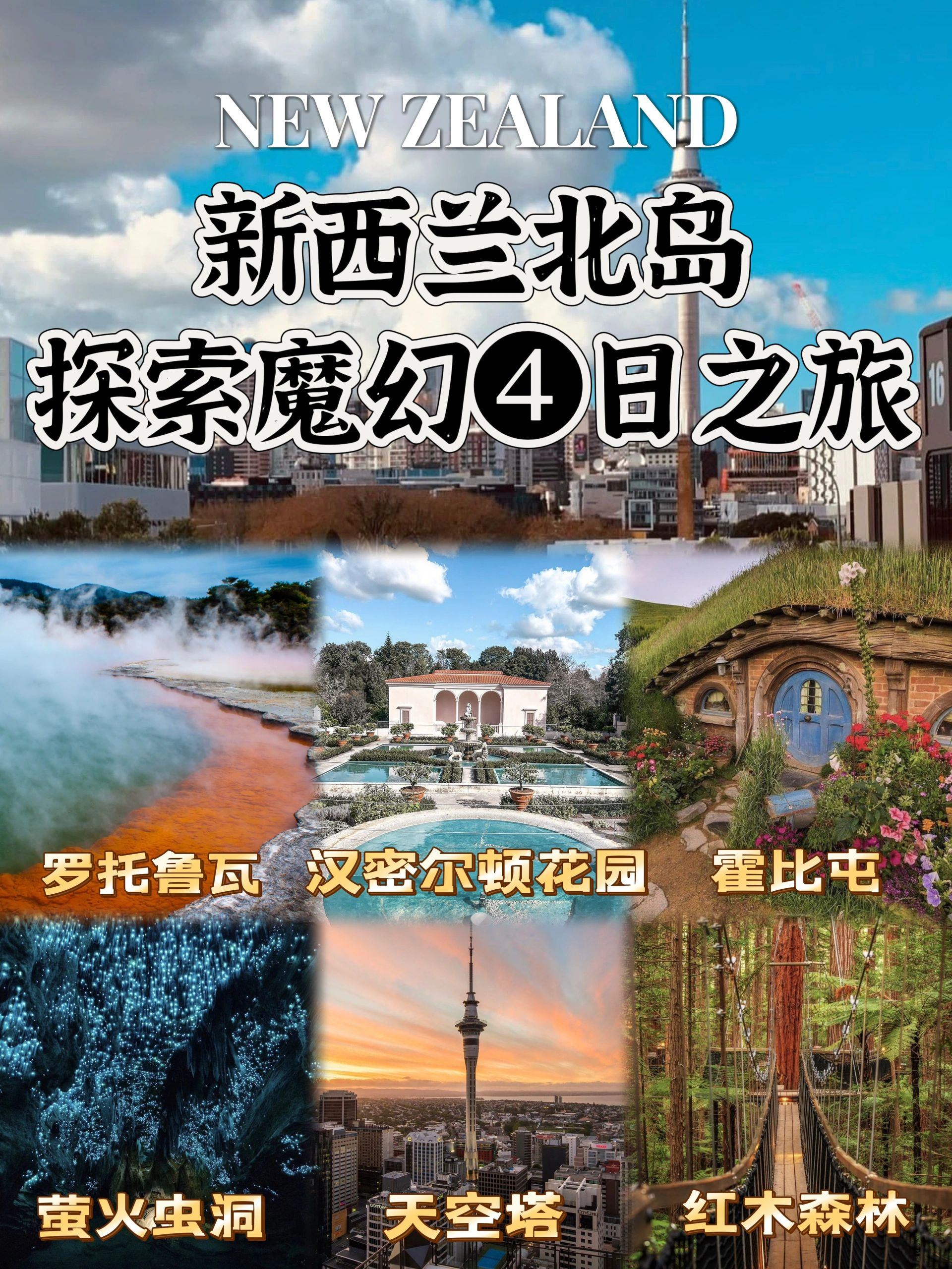 新西兰北岛旅游｜魔幻中土世界❹日之旅🔮