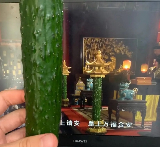 《甄嬛传》不说相似只能说一模一样，再也无法正视黄瓜了[笑cry] ​​​