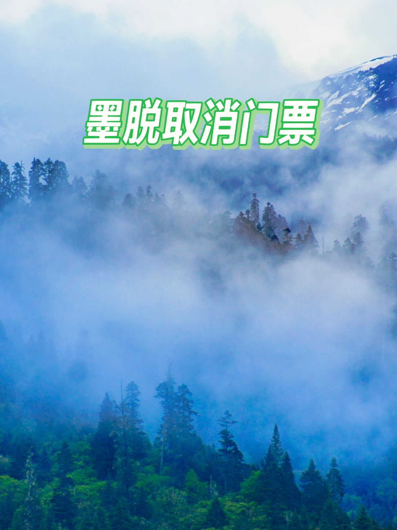 墨脱取消景区门票