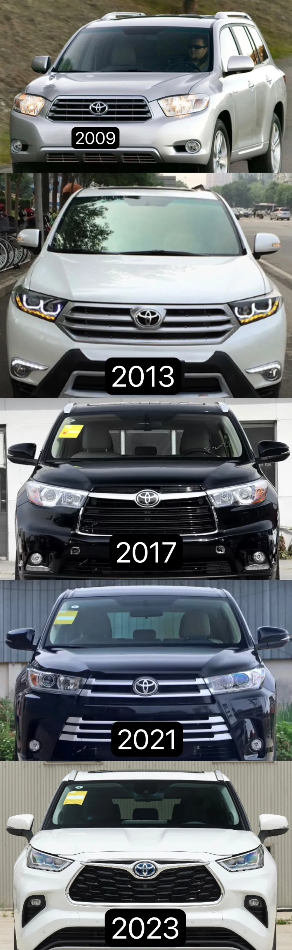 谁才是汉兰达的经典
1、09款

2、13款

3、17款

4、21款

5、