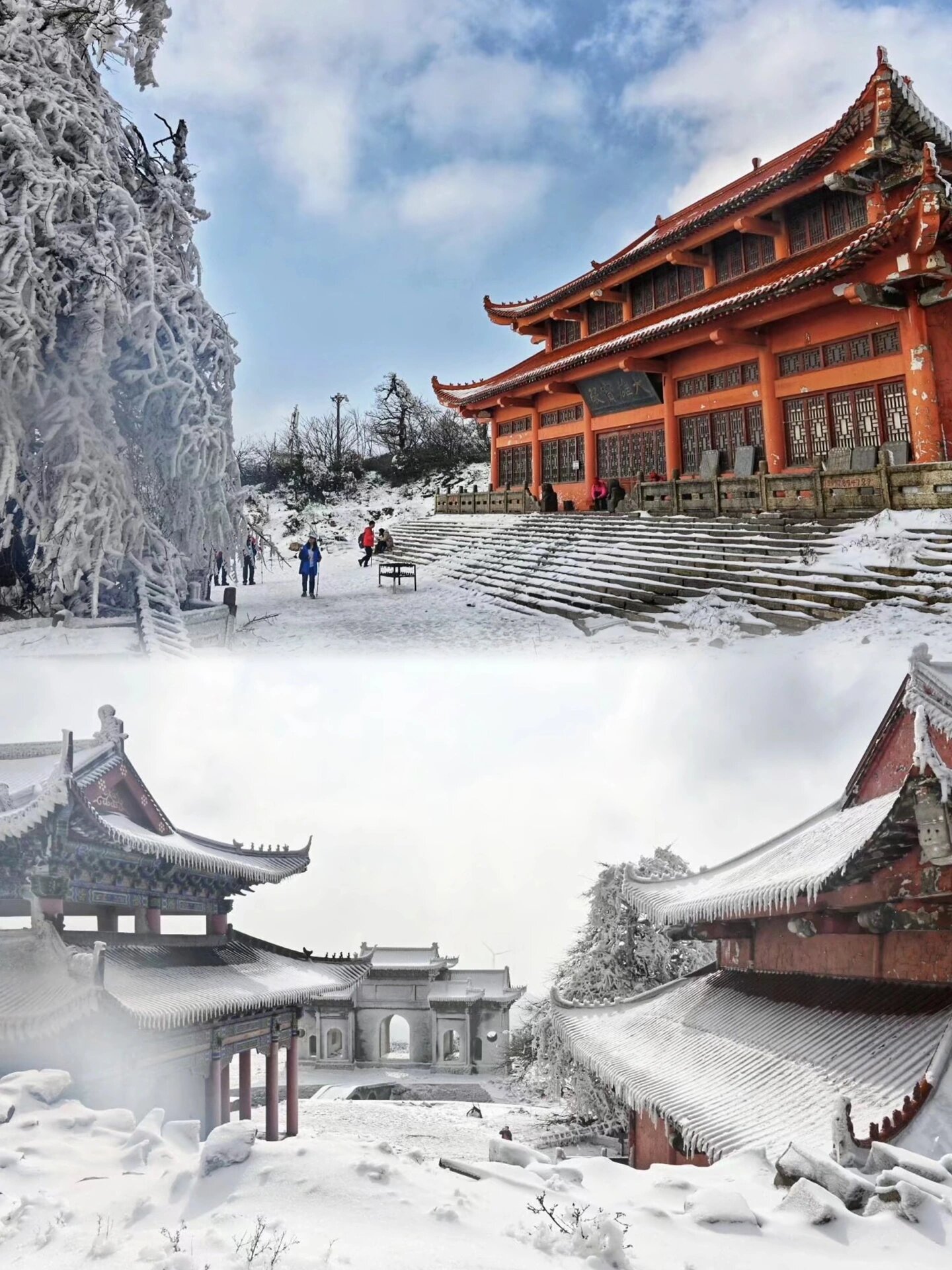 我劝武汉人冬天来这里看雪❗武汉周边游