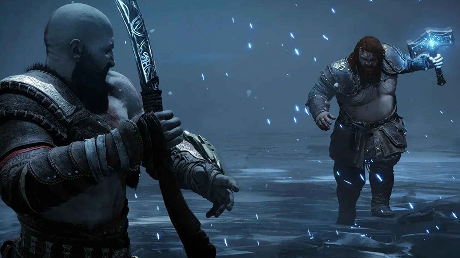 雷神与奎托斯的战斗在《战神5：诸神黄昏》早期版本中有不同结局