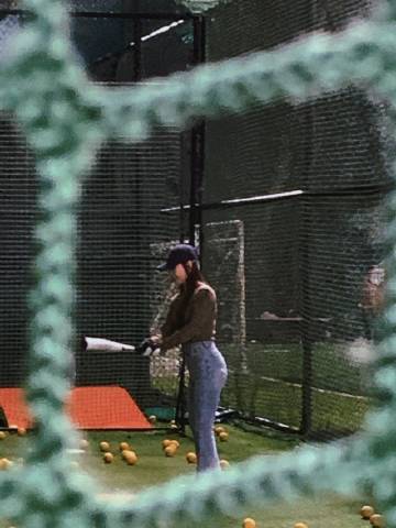 天气好的时候就忍不住来户外了！
今天做Baseball Girl⚾