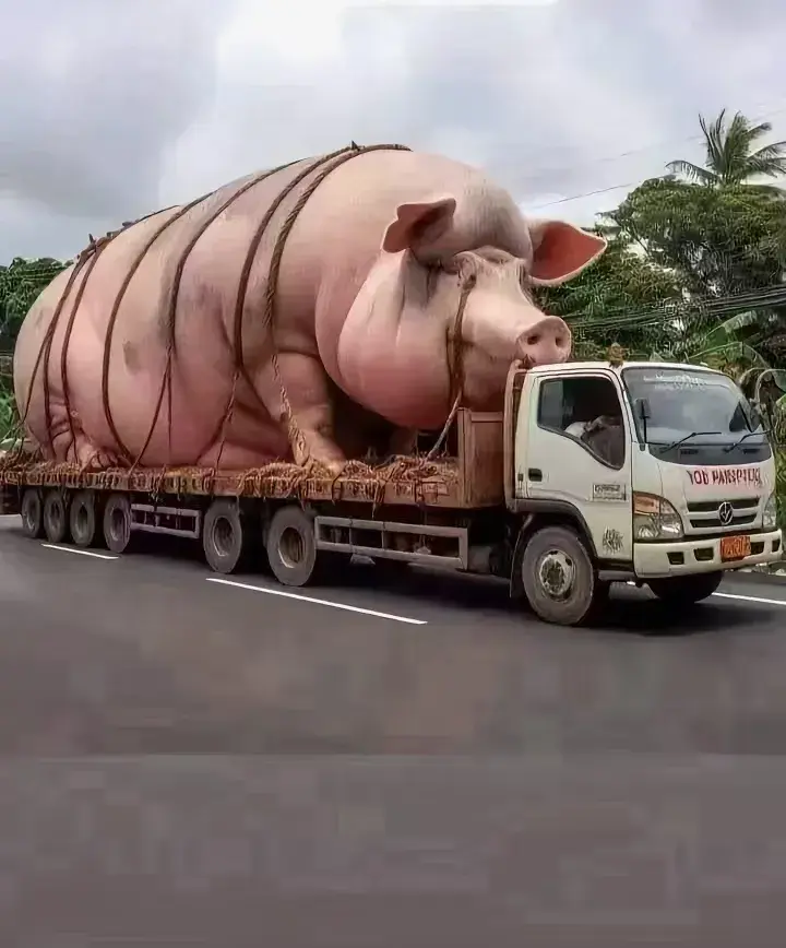 这什么品种的猪啊？巨无霸