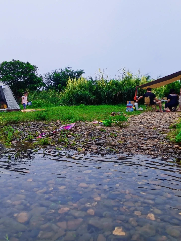 广州溪边野营 | 浅滩捞鱼玩水