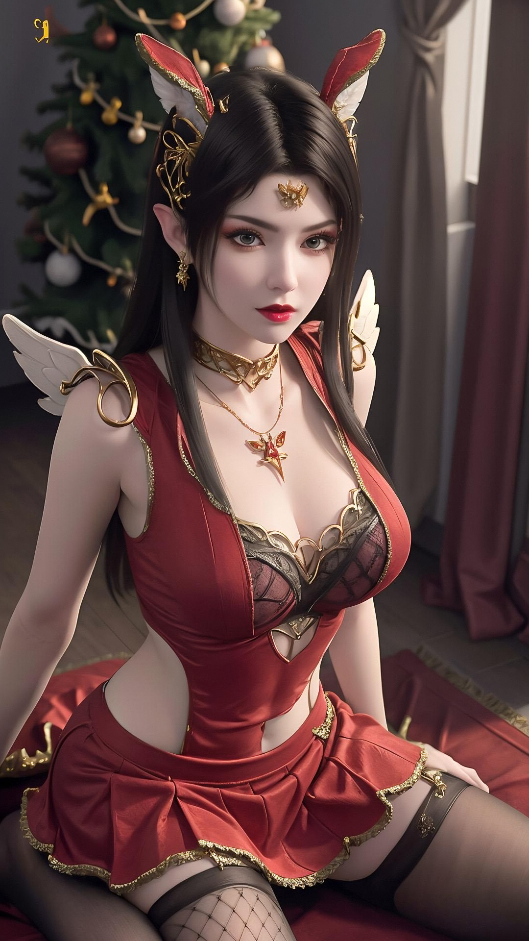 国漫女神美杜莎女王AI手机壁纸分享