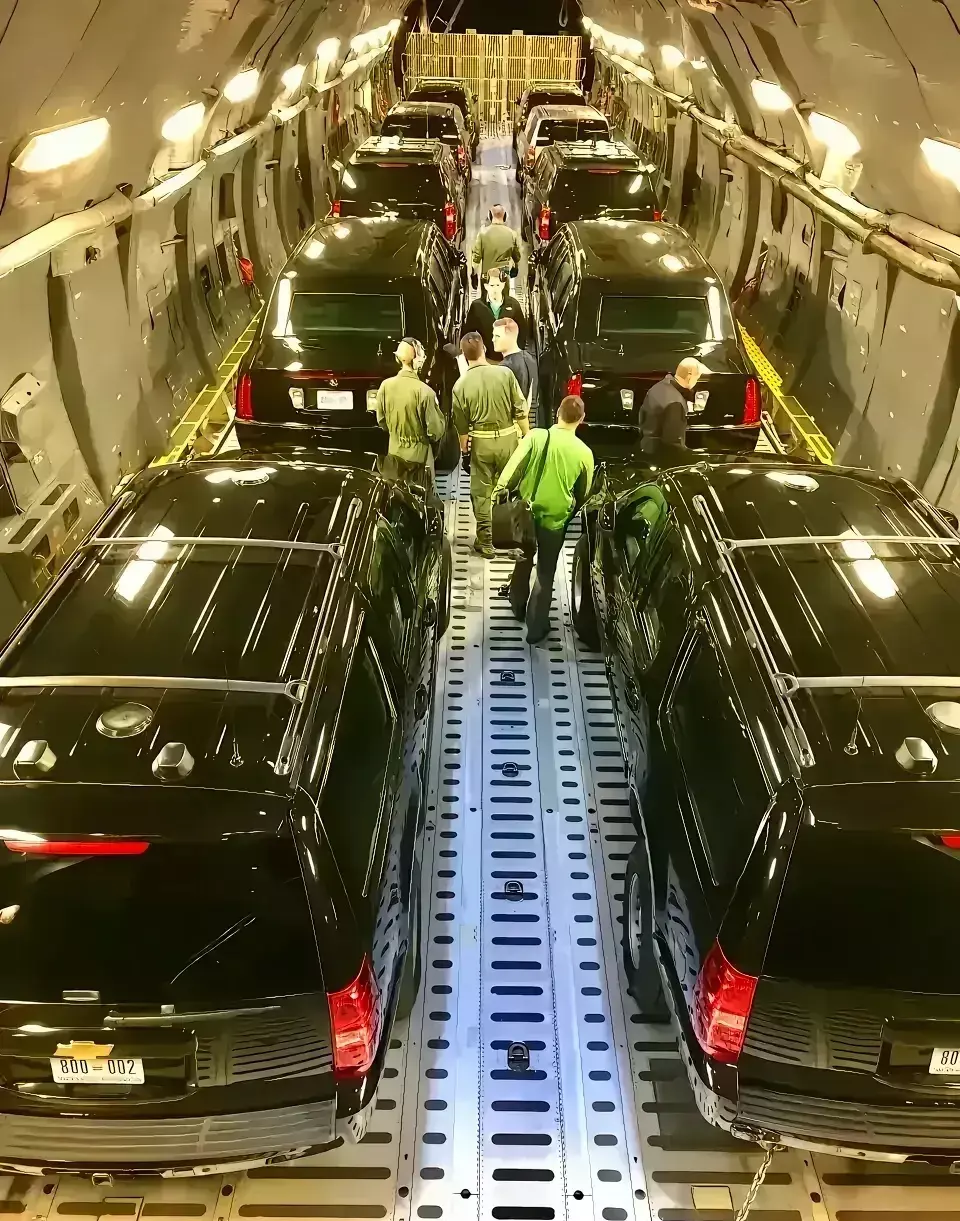 美国拜登总统出访以色列的车队全部用专机，牛吗？