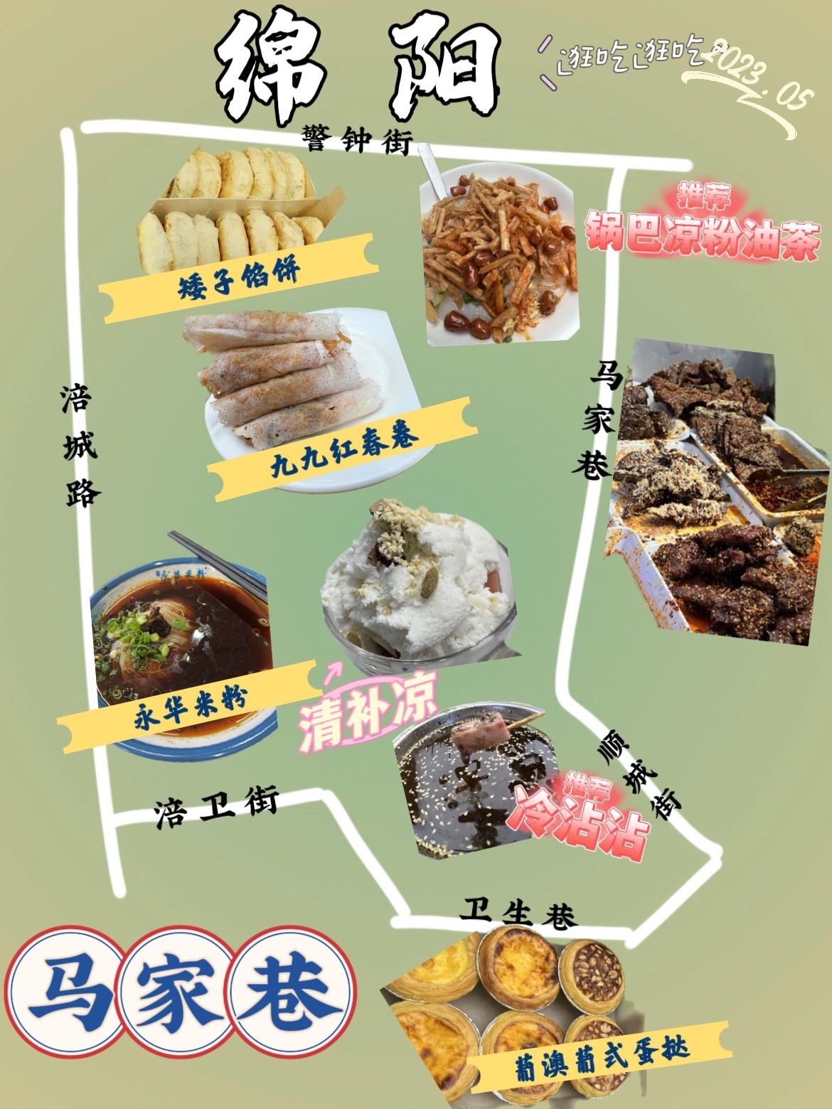 四川绵阳，低物价小吃聚集