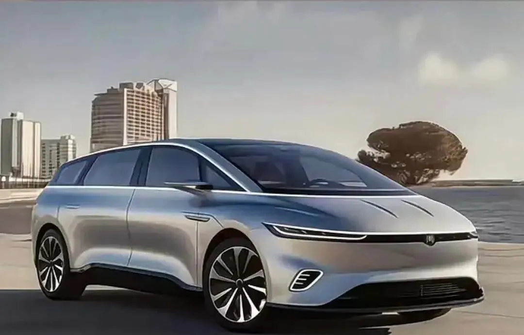 比亚迪“周”渲染图曝光，新车定位于一款7座中大型MPV。

其车身尺寸为5199