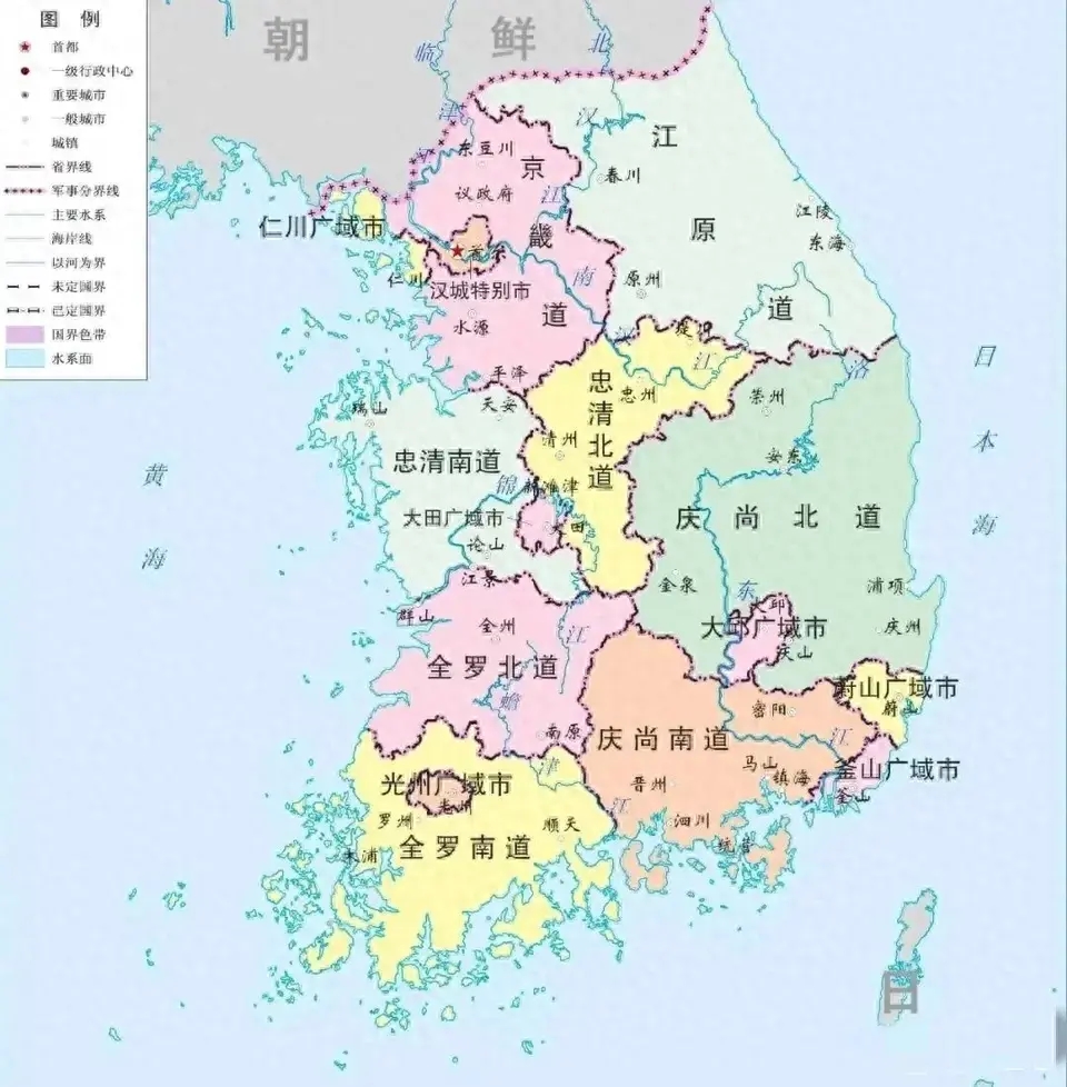 韩国首尔位置过于偏北，离朝鲜太近了，只有40公里

位置过于偏北，离朝鲜太近了，